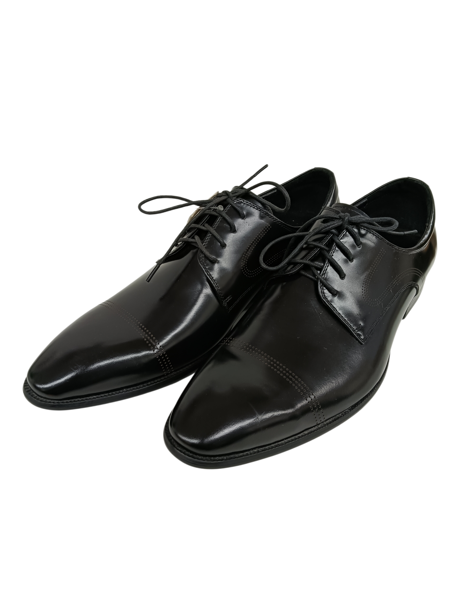 LUIGI BATANI Leather Shoes Size 45 Mens Black 5NLBD 071-51