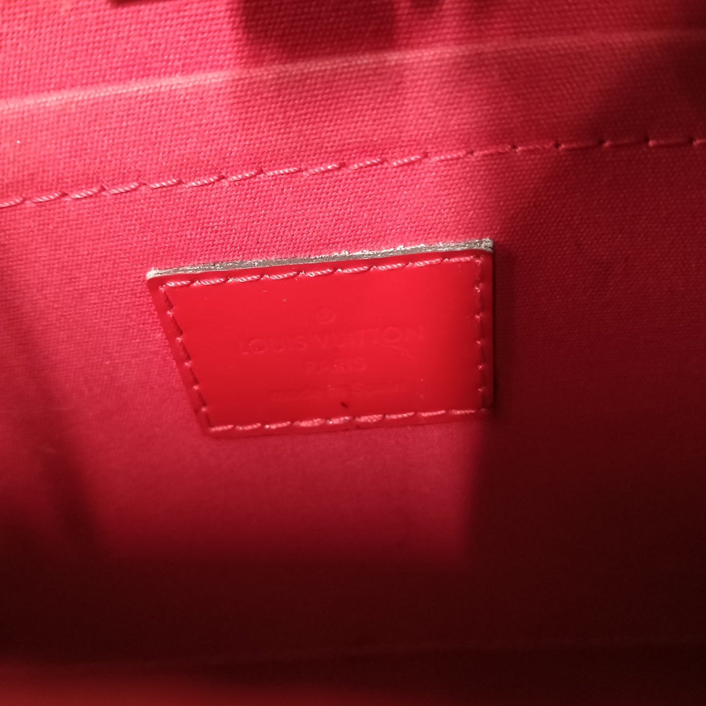 LOUIS VUITTON 2WAY Bag Monogram M50187 Red **Stain CA1185