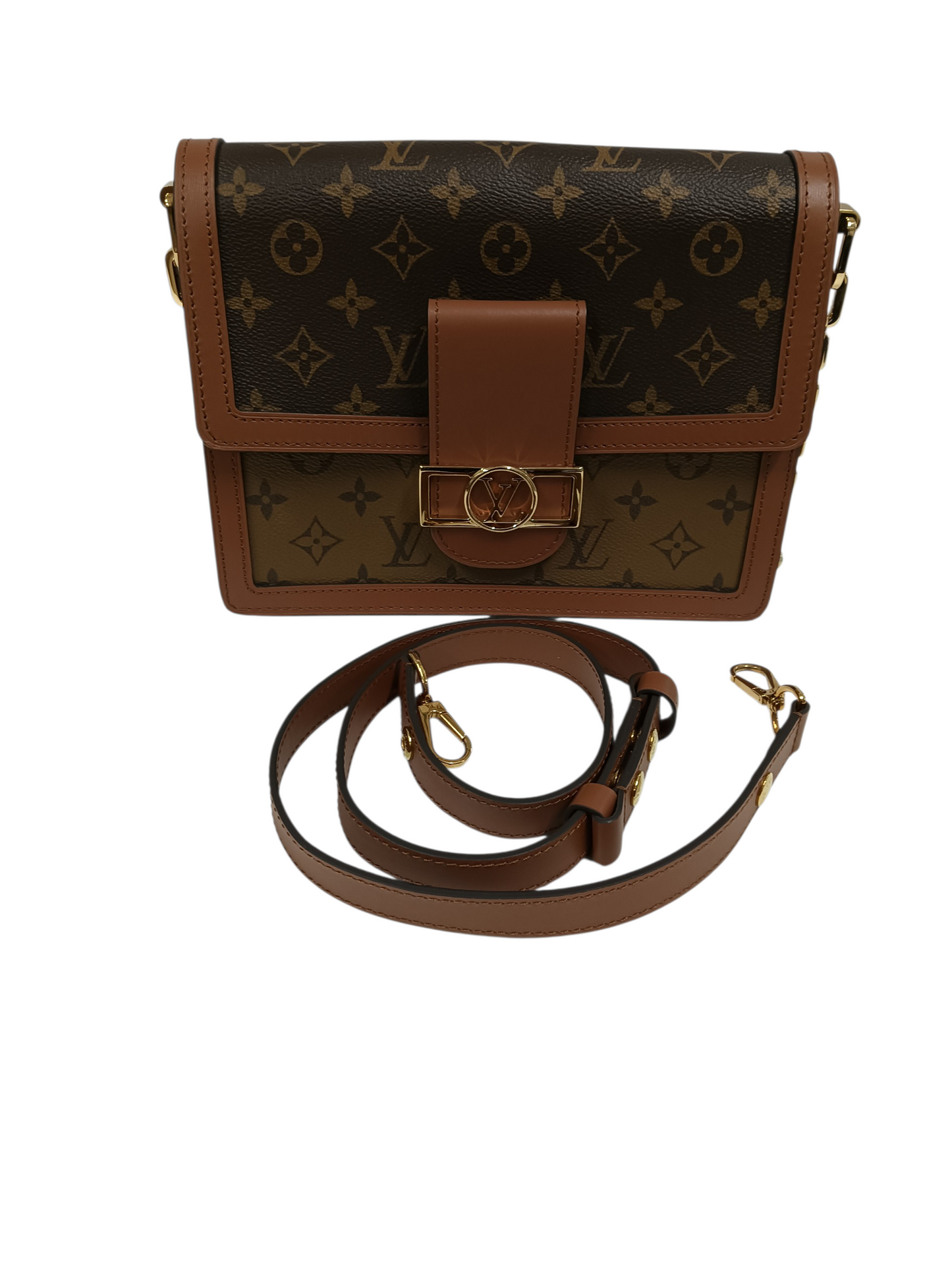 LOUIS VUITTON Dauphine MM Monogram Brow Small