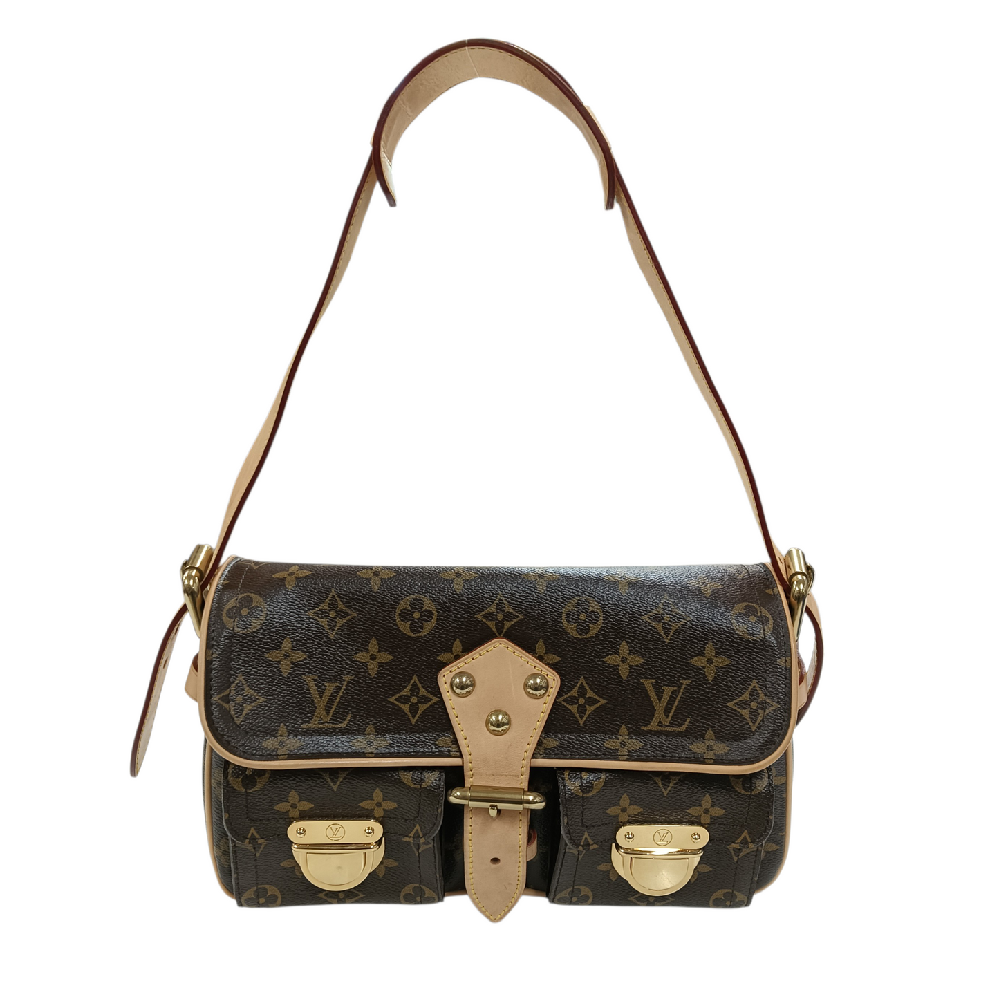 LOUIS VUITTON Shoulder Bag Monogram M40027 Brown DU0048