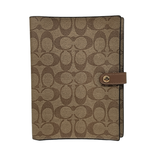 COACH Notebook Cover Brown Signature