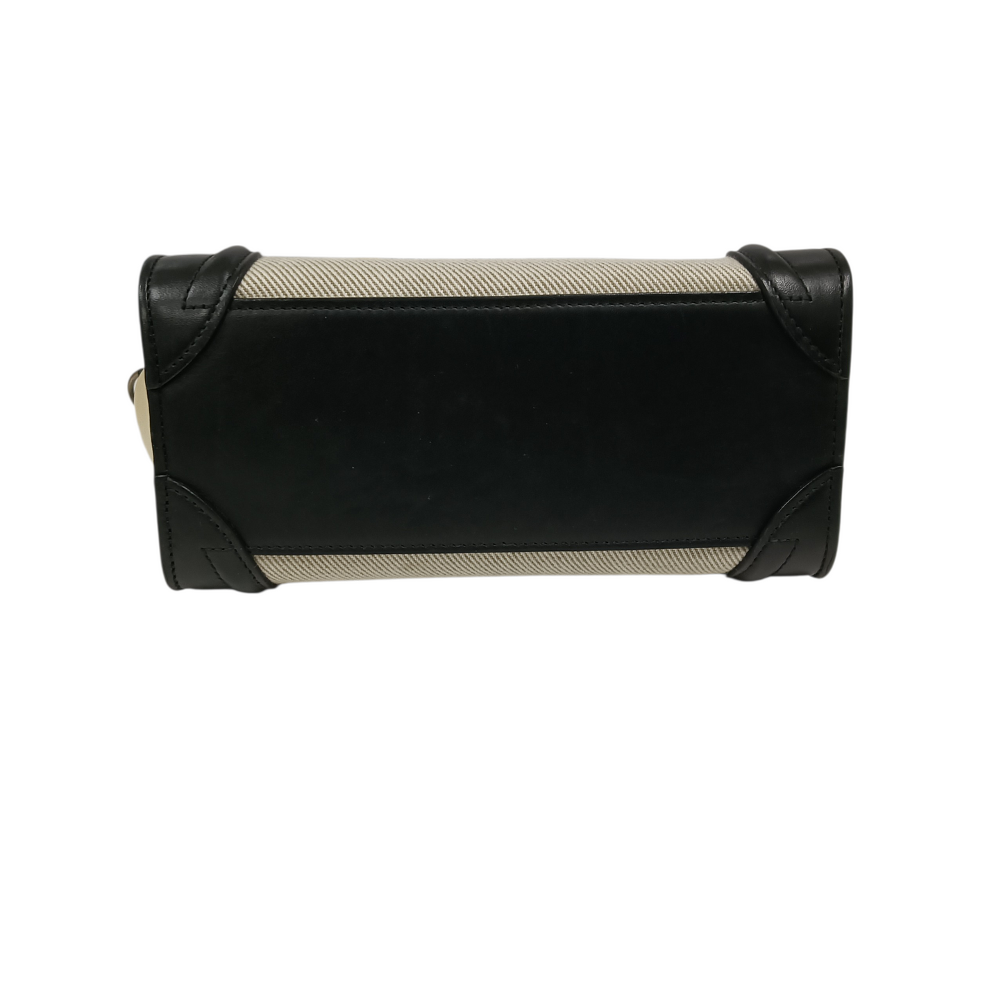 CELINE 2WAY Bag Navy/Beige/Yellow Stain