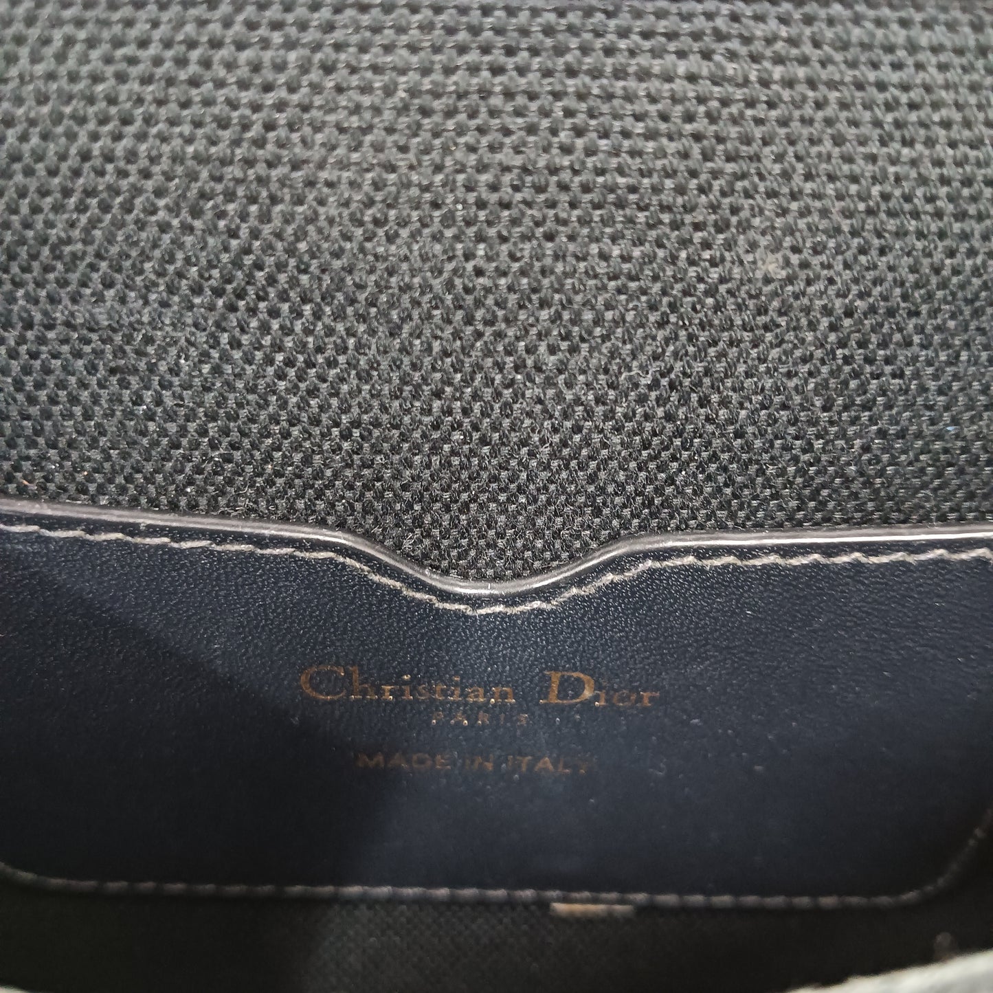 Christian Dior Shoulder Bag  Beige/Navy 01-RU-0230