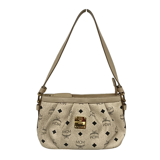 MCM Shoulder Bag N70MX000F1 Beige Stain/Damage