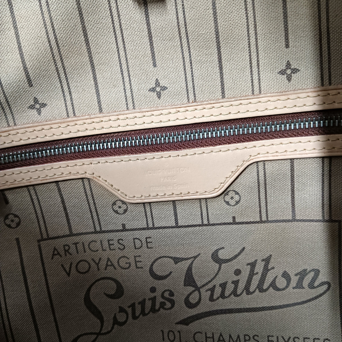 LOUIS VUITTON Shoulder Bag Monogram M46987 Brown **Stain/Damage CA0038 Neverfull MM **Without Smelly