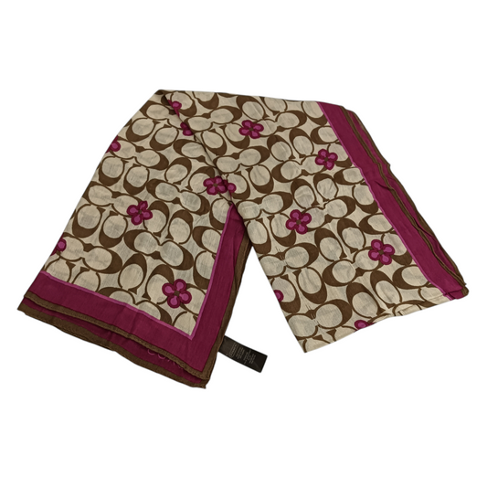 COACH Scarf Rank(B) Brown/Purple Damage