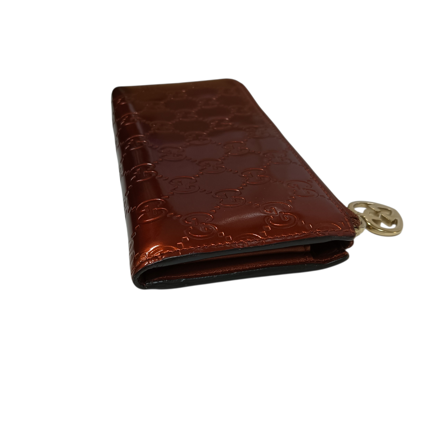 GUCCI Long Wallet 295671 Orange And Brown