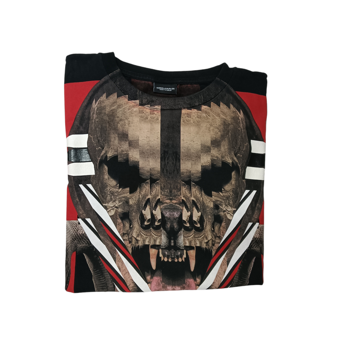 MARCELO BURLON T-shirt Size L Men Black