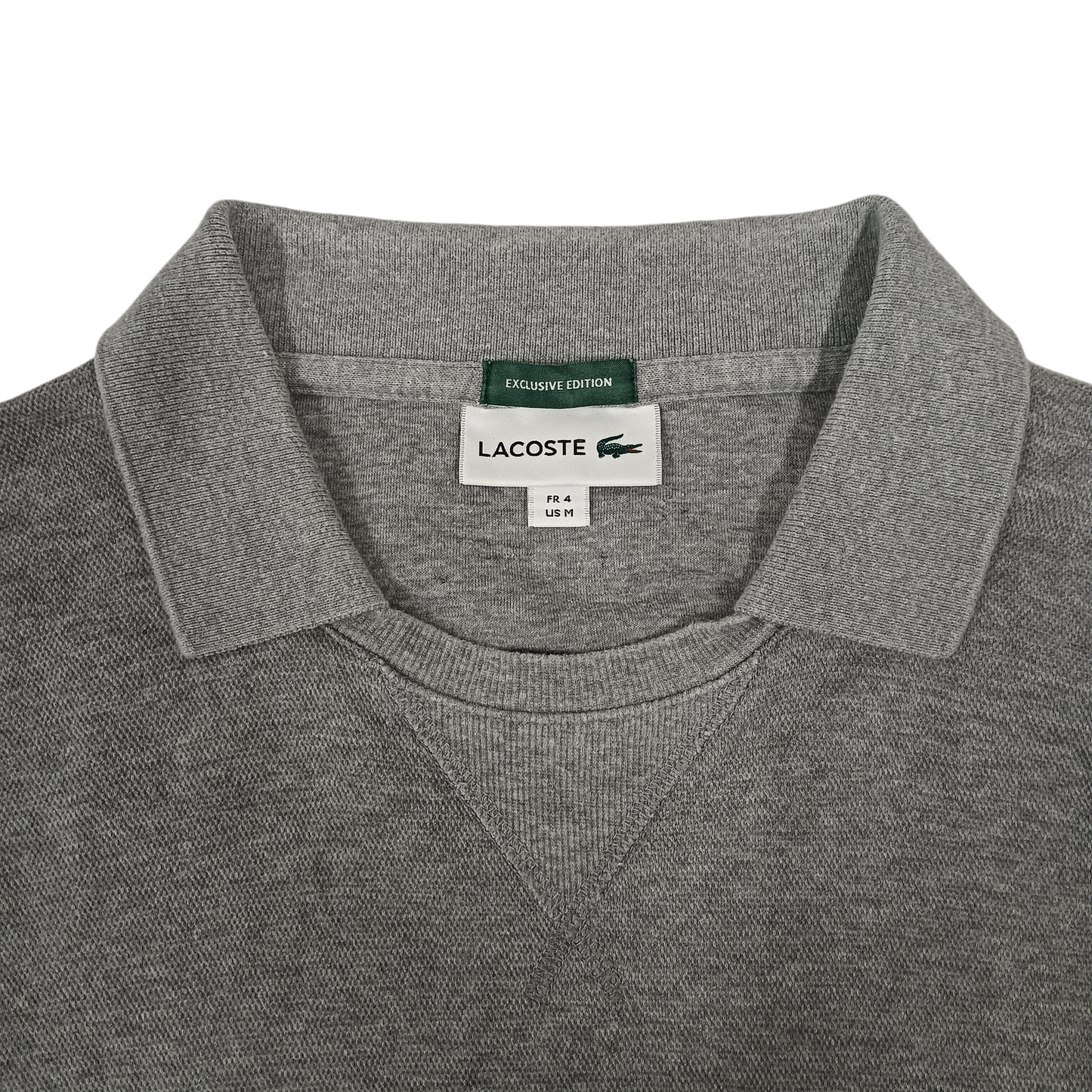 LACOSTE Polo Shirts Size M Men's Gray Exclusive Edition