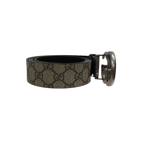 GUCCI Belt Marmont Reversible Buckle 627055 Silver/Beige 44/110