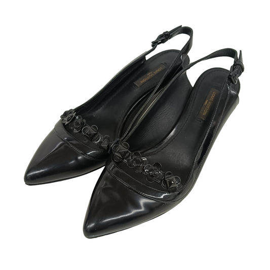 LOUIS VUITTON Pumps 36 Lady's Black MA0124