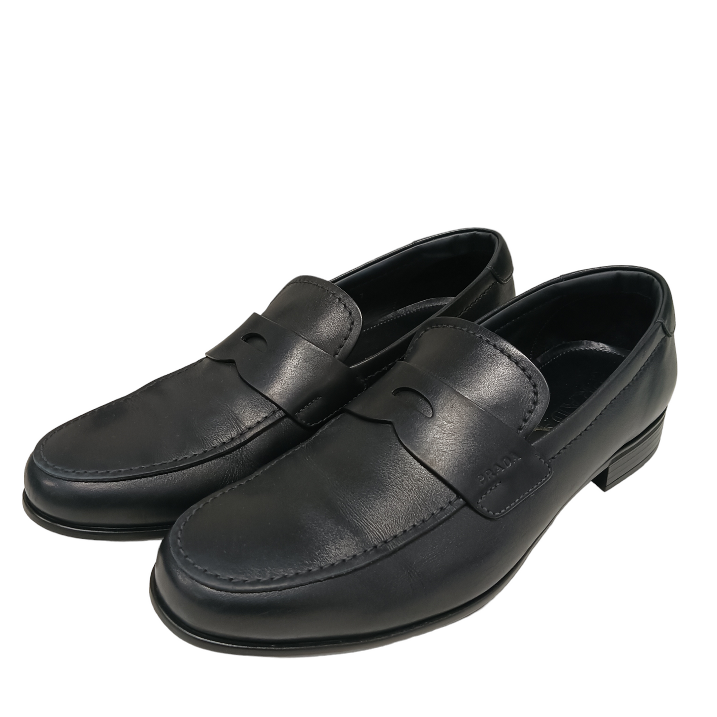 PRADA Loafers Size 40 Mens Black 2DC213