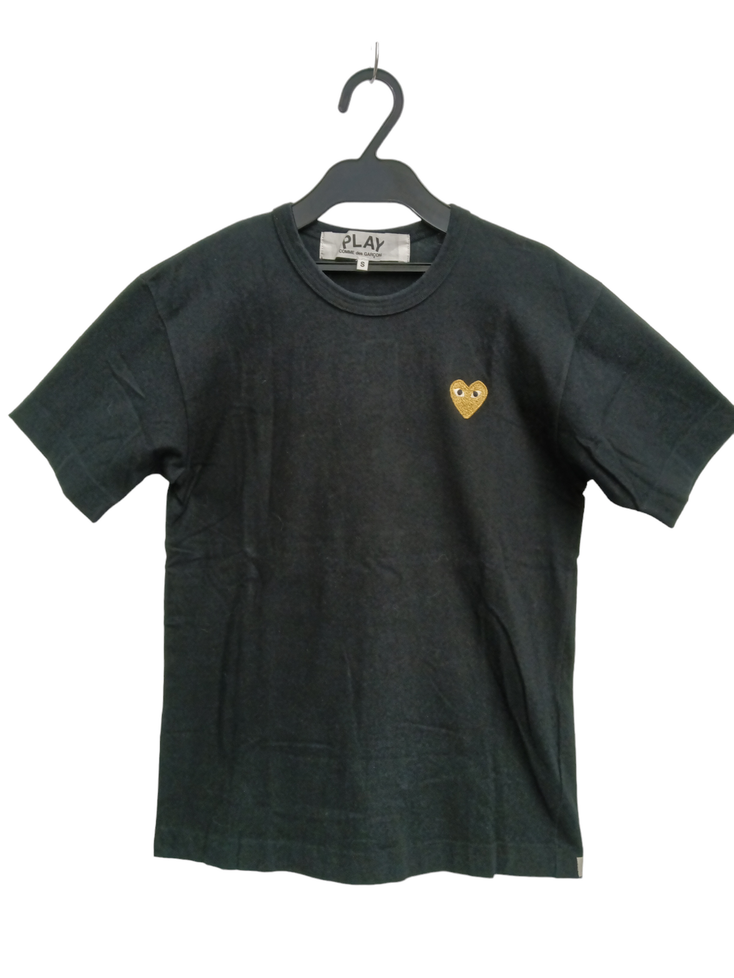 PLAY COMME DES GARCONS T-SHIRT MENS BLACK SIZE S RANK(B)