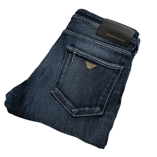 EMPORIO ARMANI Denim Pants Men size W30. L32. Navy 3R1J06 1D34Z