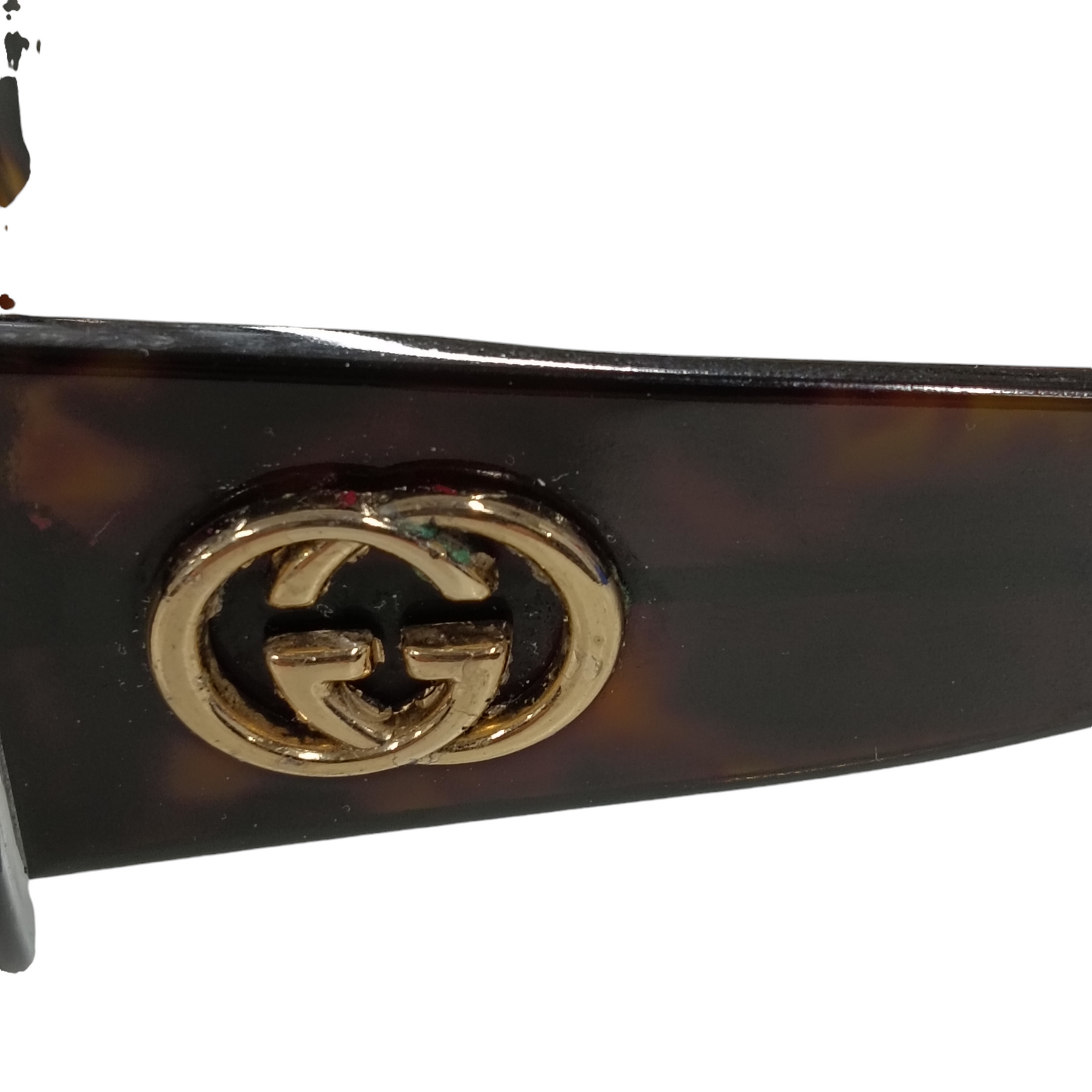 GUCCI SUNGLASSES LOGO DAMAGE BROWN