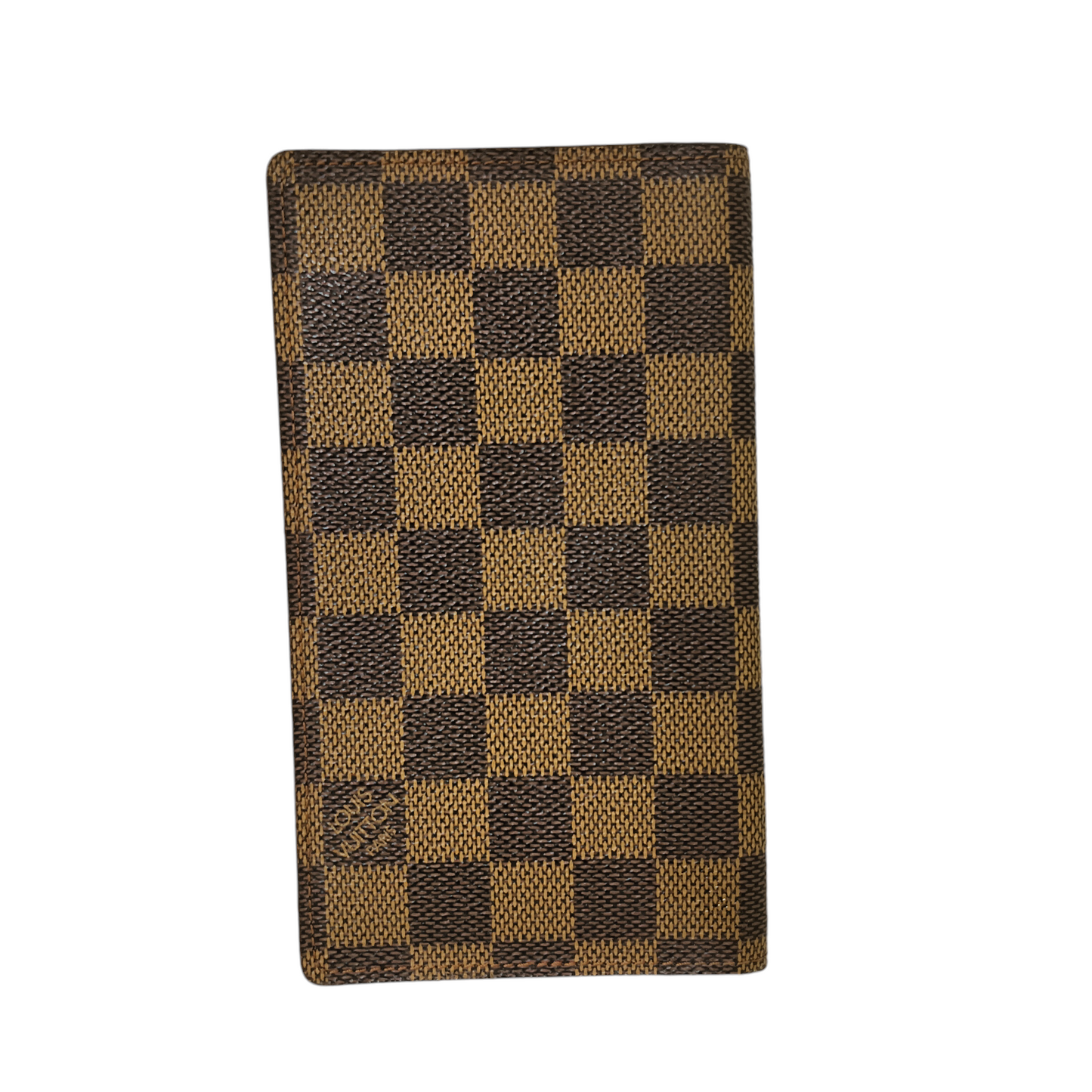 LOUIS VUITTON Card Case Damier R20703 CA0987 Brown*Inside Damage