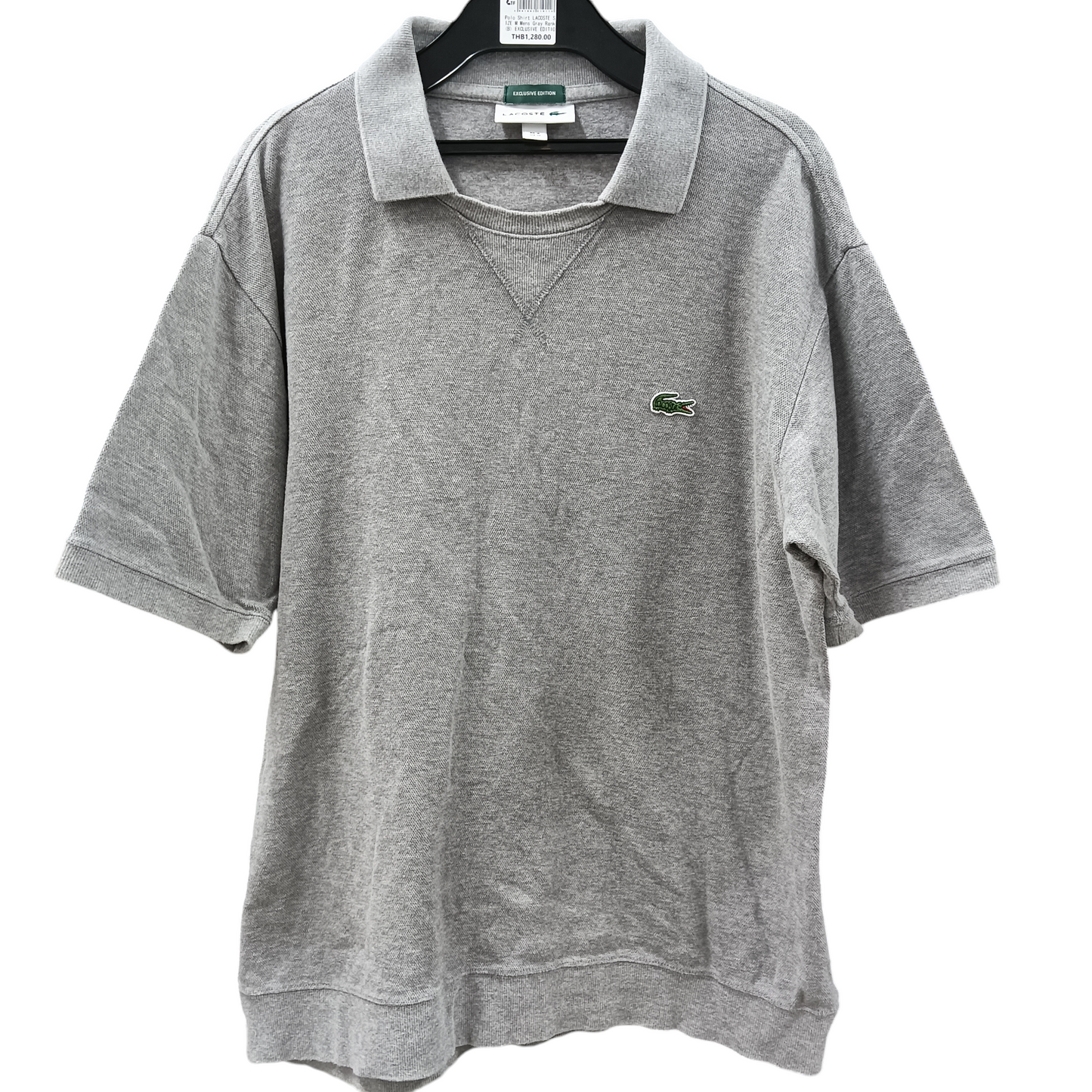 LACOSTE Polo Shirts Size M Men's Gray Exclusive Edition