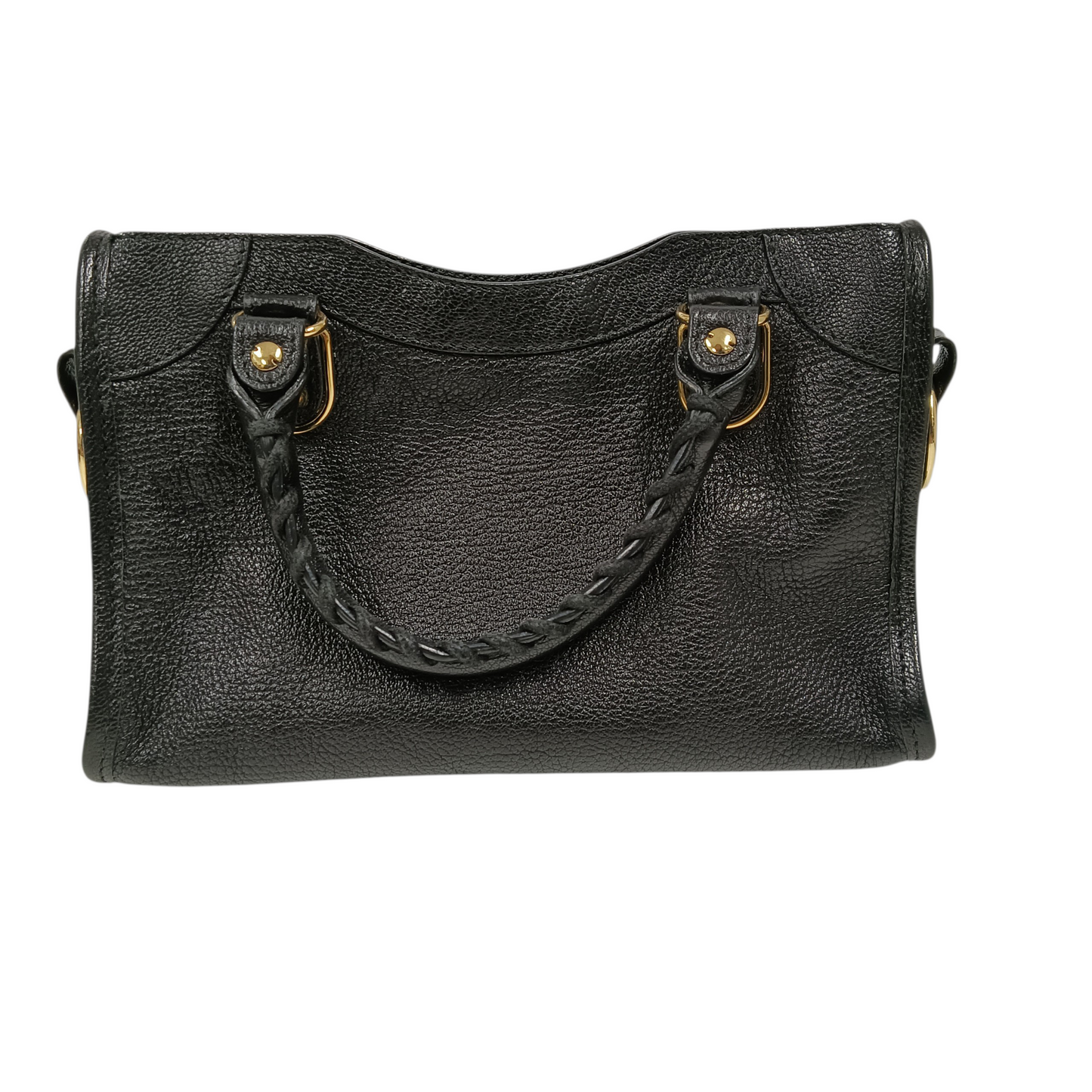 BALENCIAGA 2WAY Bag Metallic Edge City Black 390160