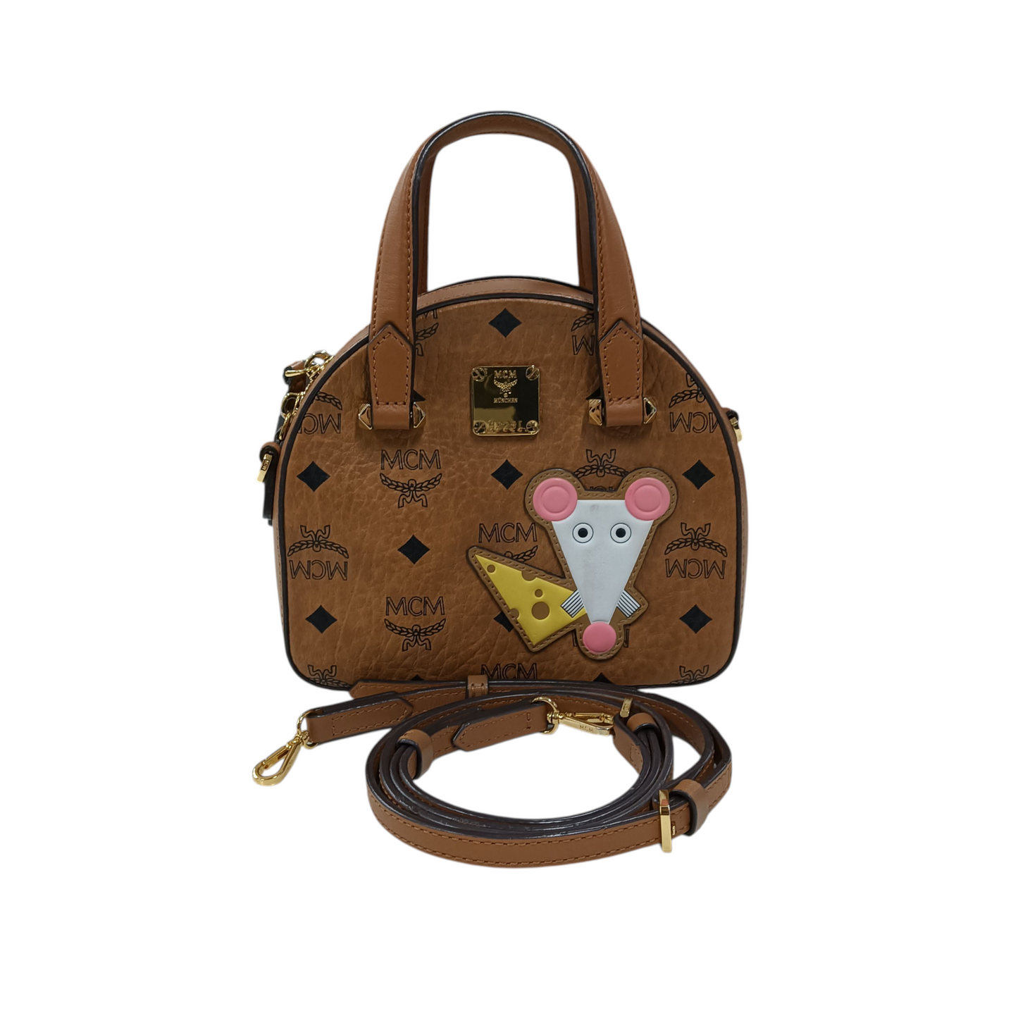 MCM Shoulder Bag HALF MOON Brown MWTASSE10C0001