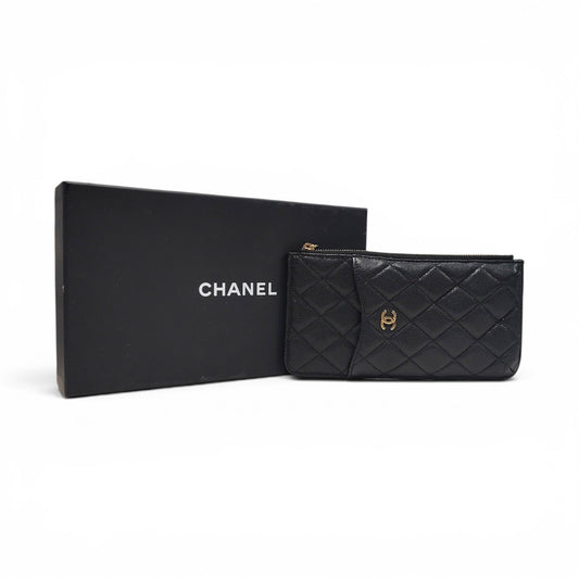 CHANEL Wallet Black 29746343 Rank B