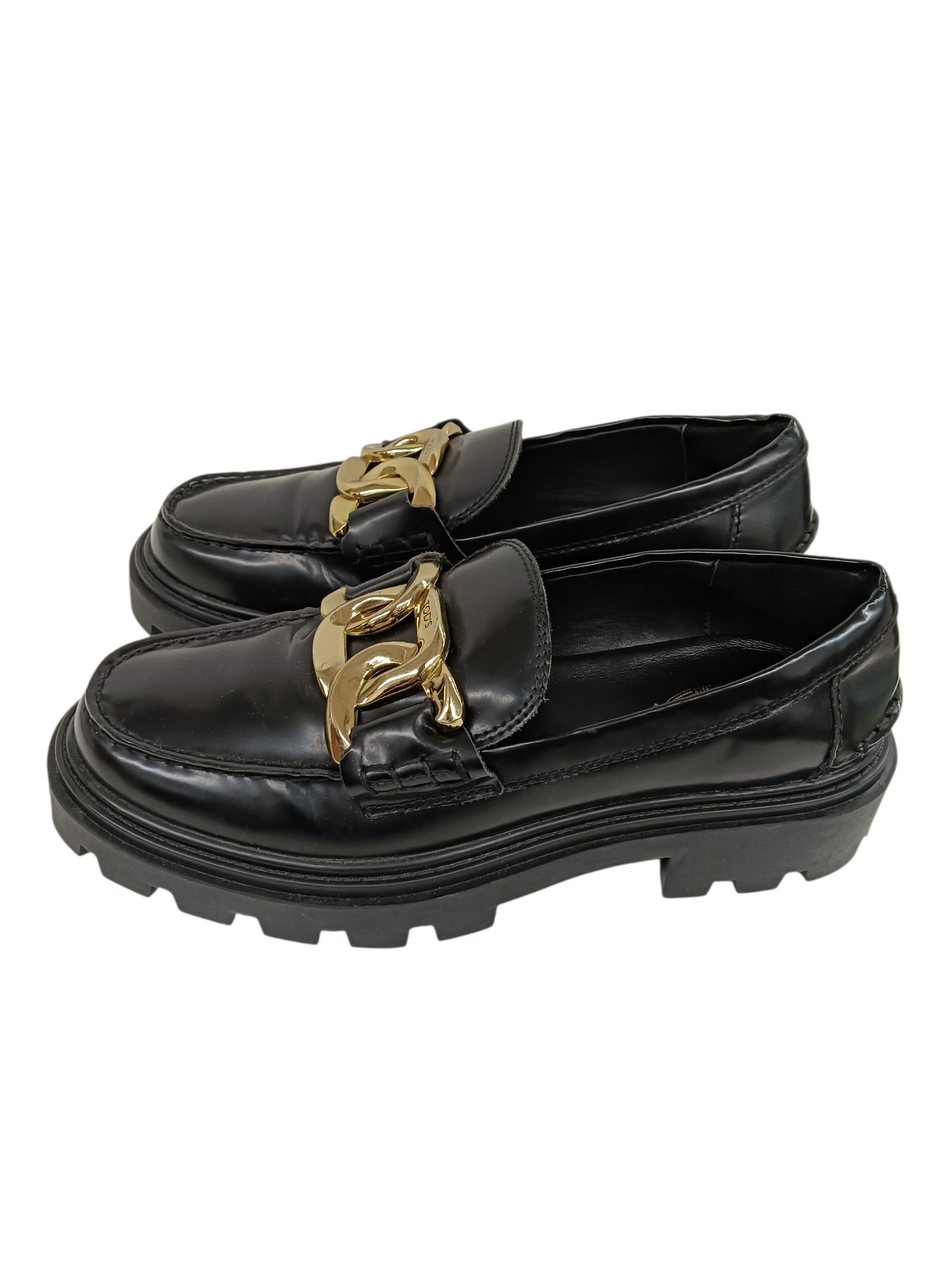 TOD'S Loafers Size 38 Lady's Black