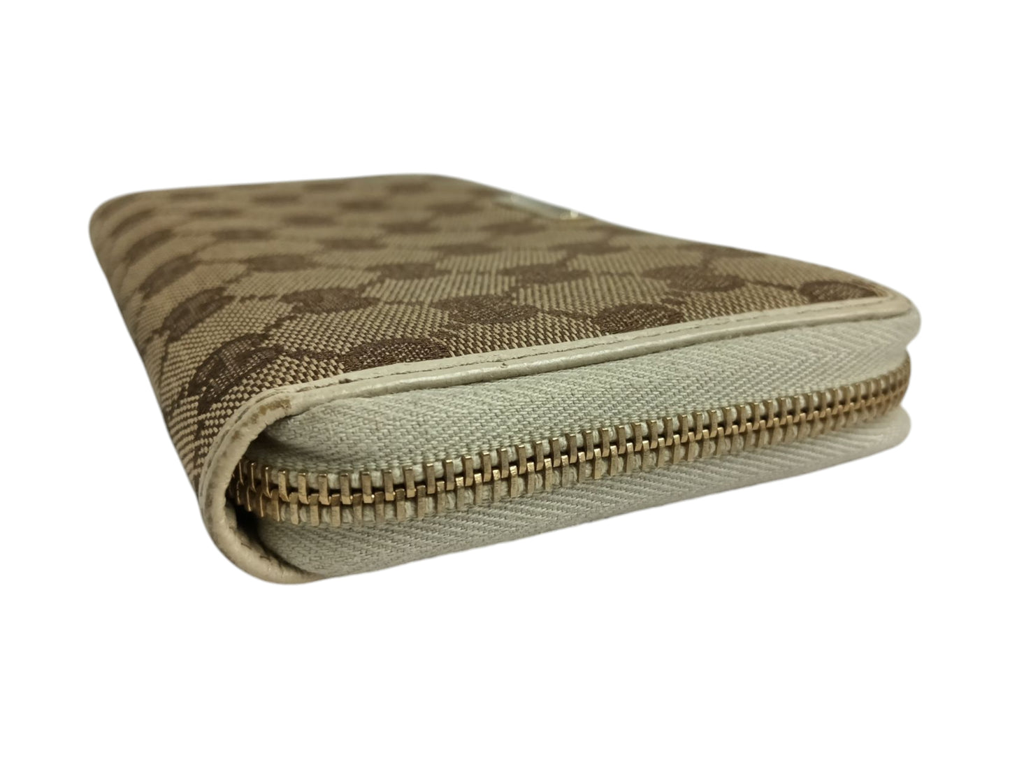 GUCCI Long Wallet 112724 Beige/White 2778