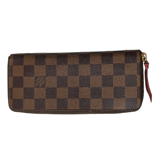 LOUIS VUITTON Long Wallet Damier Brown CA3147 Round Zip