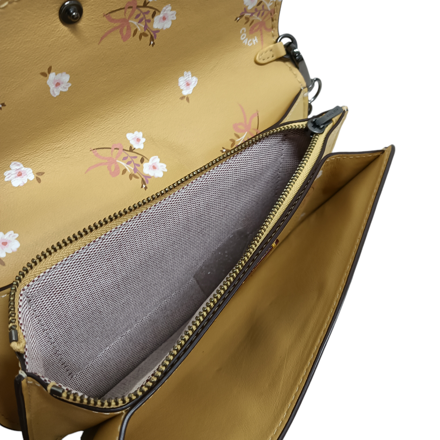 COACH Shoulder bag Yellow 30009