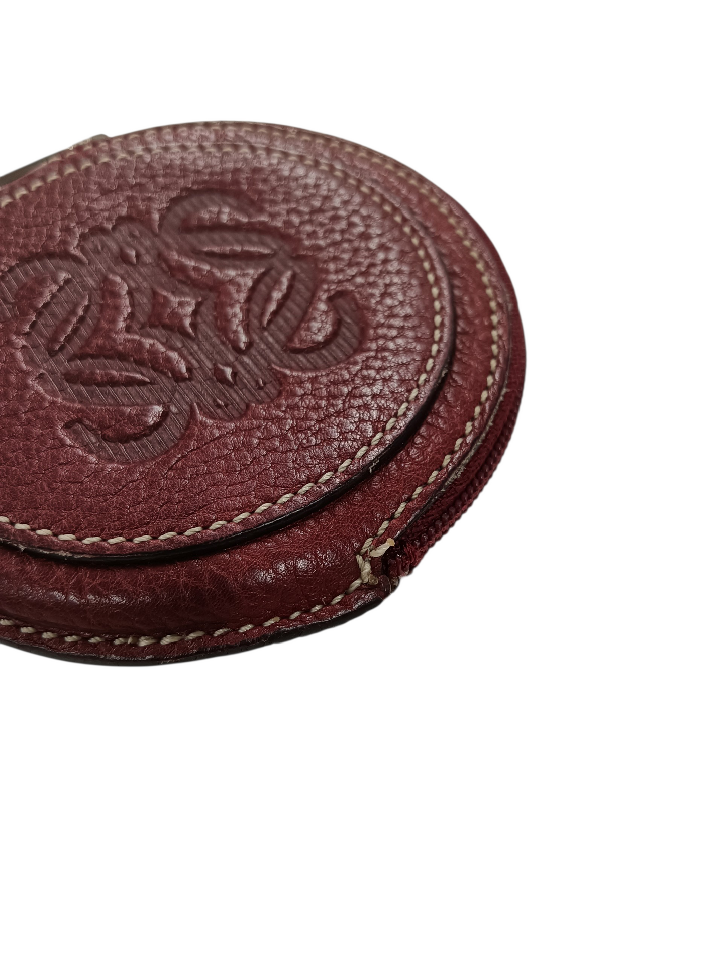 LOEWE Coin Case Burgundy 060512