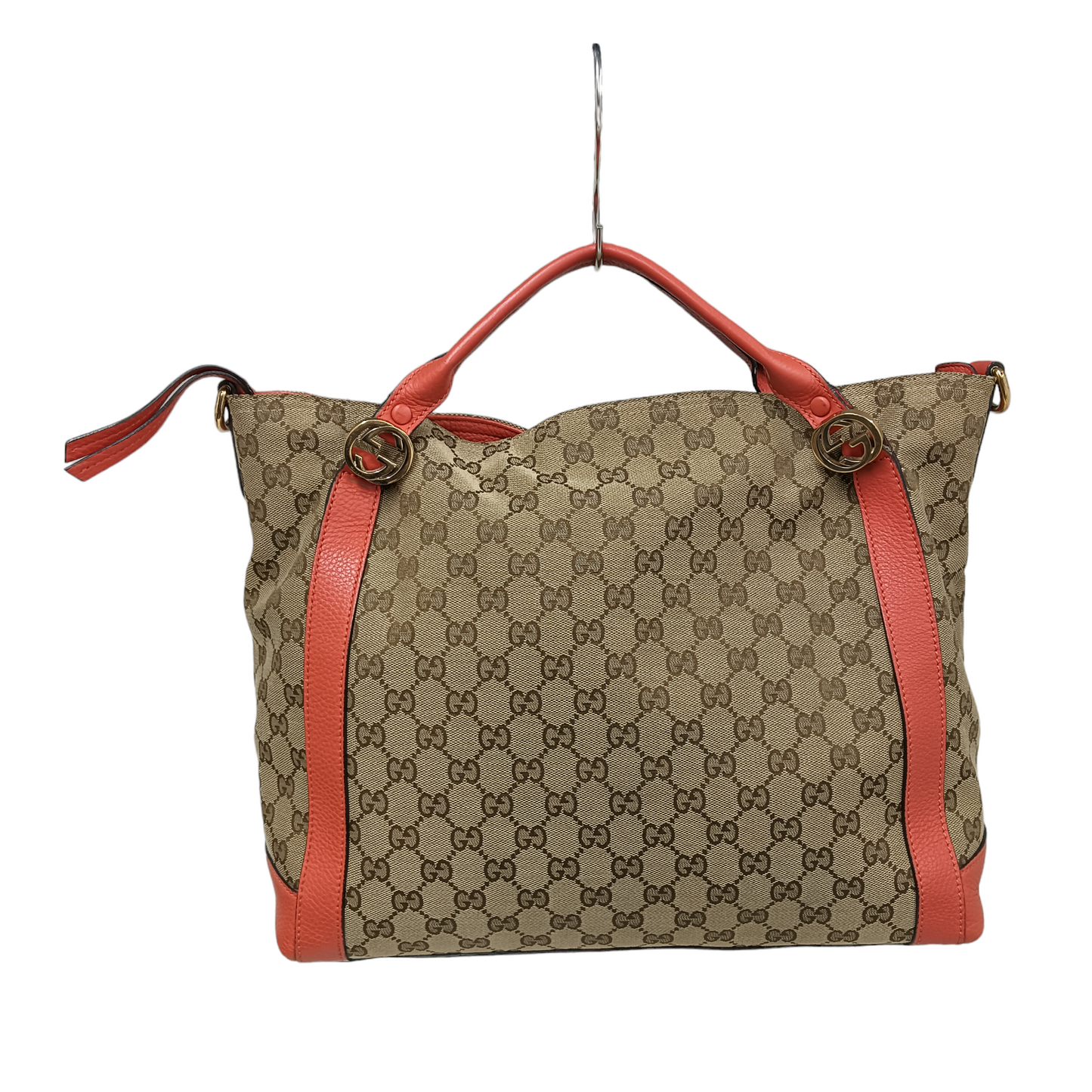 GUCCI 2WAY Bag 323675 Brown Scratch Inside Damage