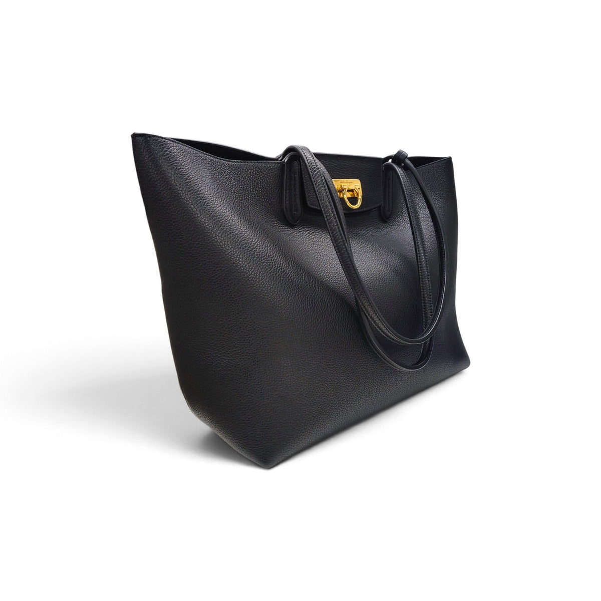 Salvatore Ferragamo Tote Bag AU-21/1376 Black Rank B