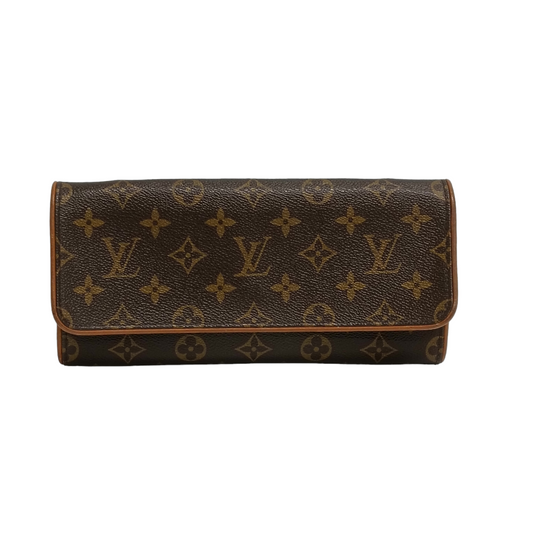 LOUIS VUITTON Pochette Monogram M51852 Brown Twin GM