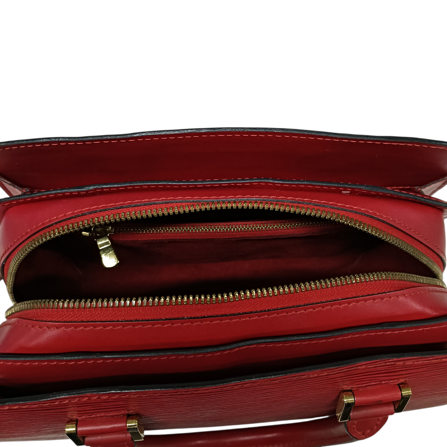 LOUIS VUITTON Handbag Epi Pont Neuf M52057 Red Stain/Damage  M11917