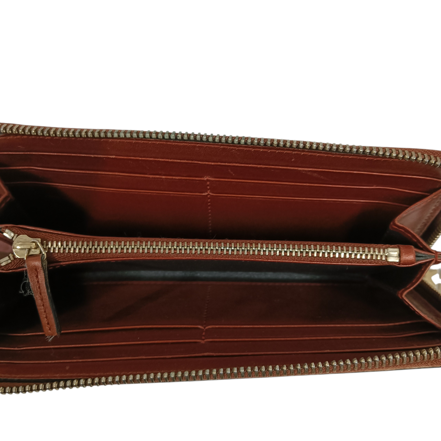 GUCCI Long Wallet 295671 Orange And Brown