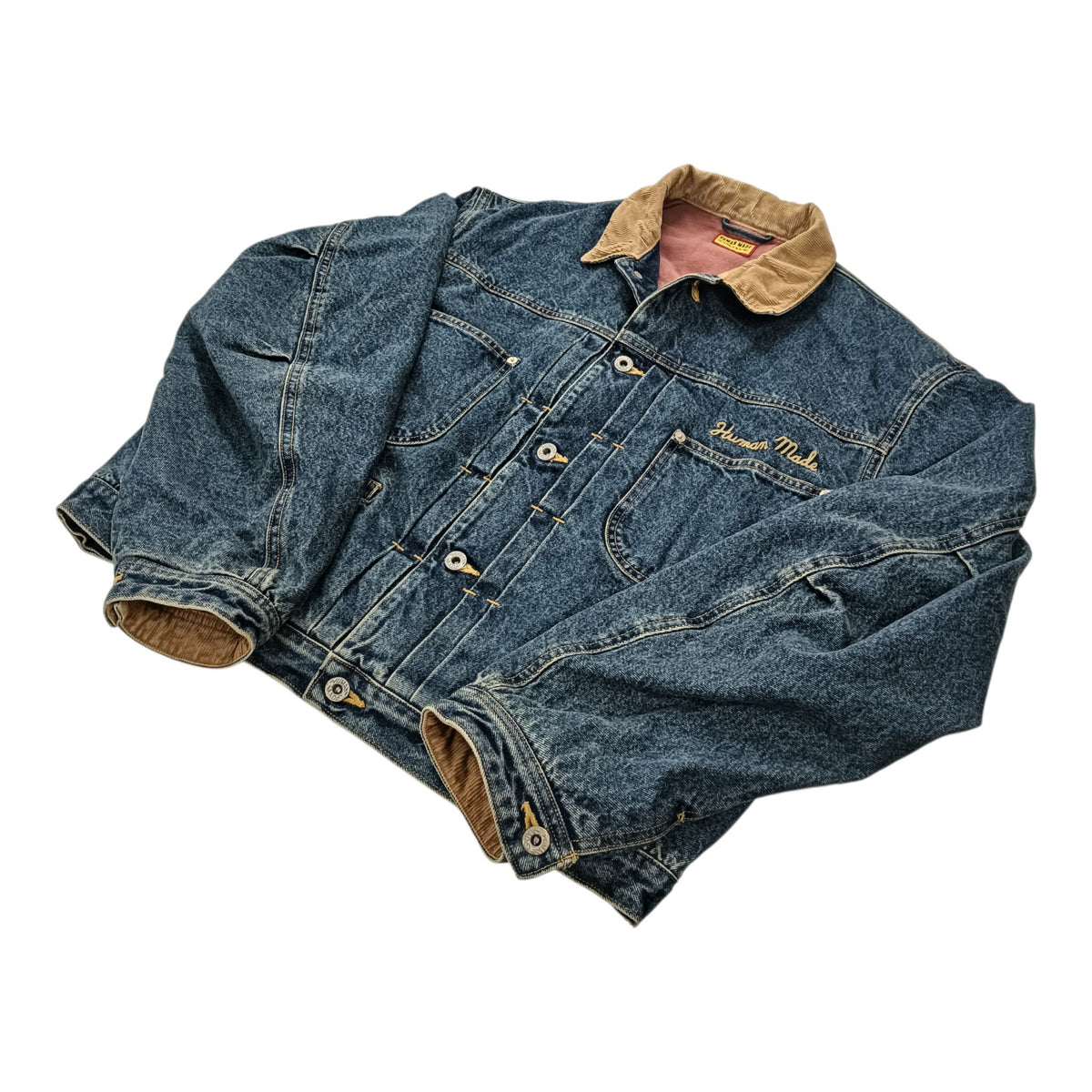 HUMAN MADE Denim Jacket SIZE L Mens Indigo HM31JK018