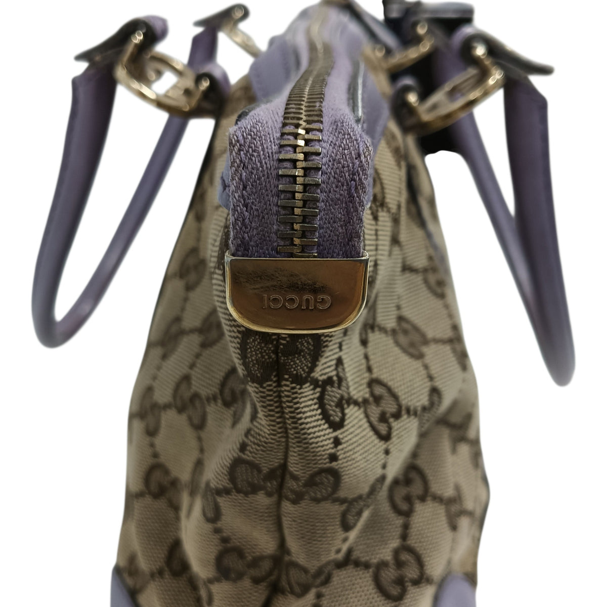 GUCCI Handbag 257069 Purple/Brown **Stain/Damage