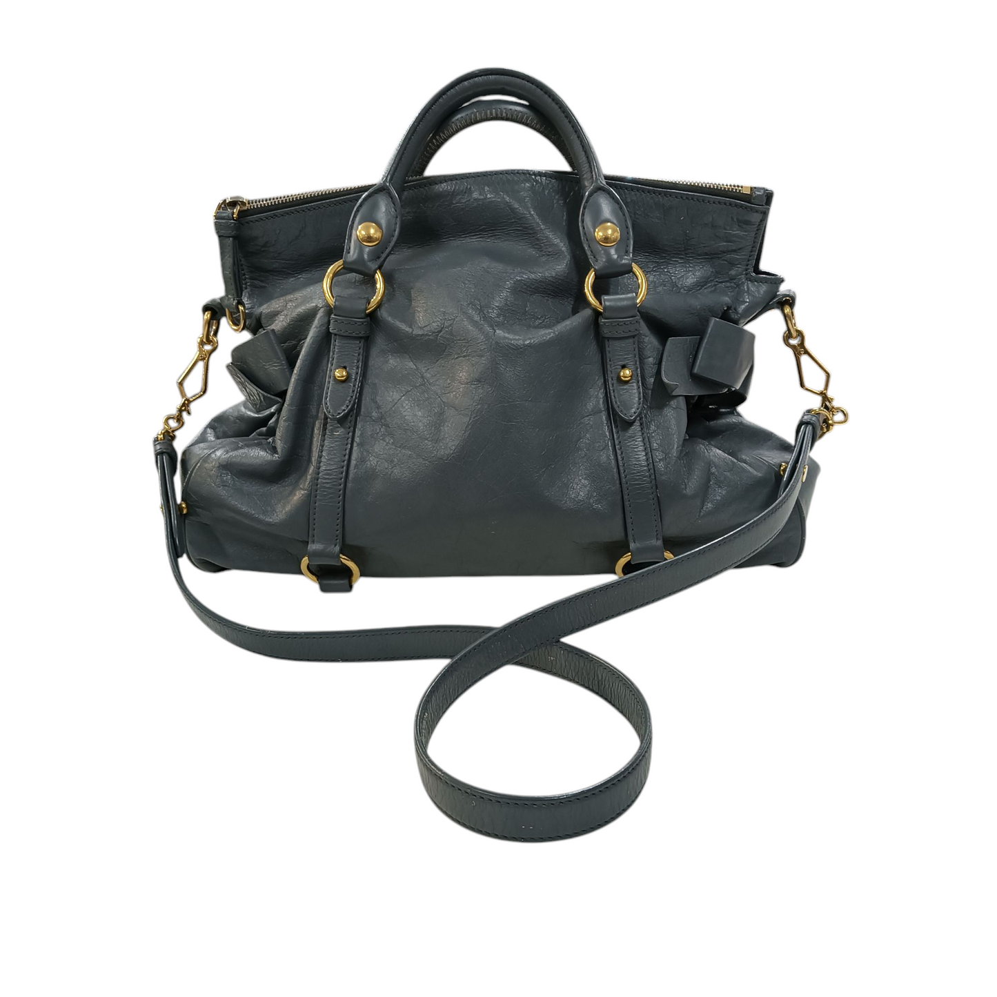 MIU MIU 2Way Bag Gray 197