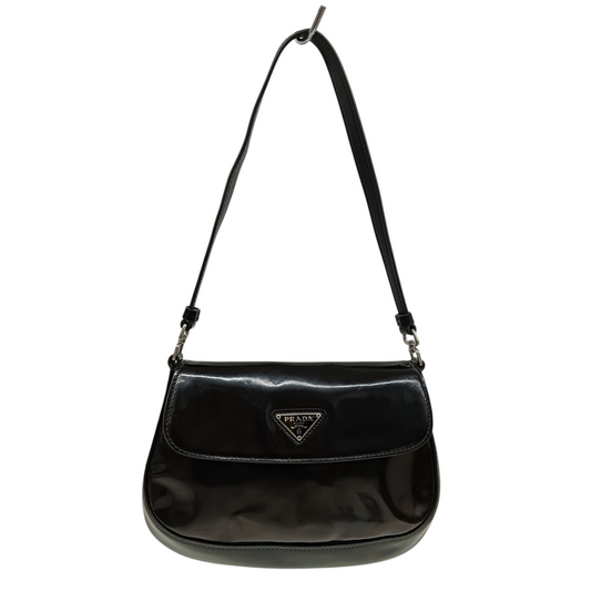 PRADA Handbag Black 165 NFC Rank(B) Stain