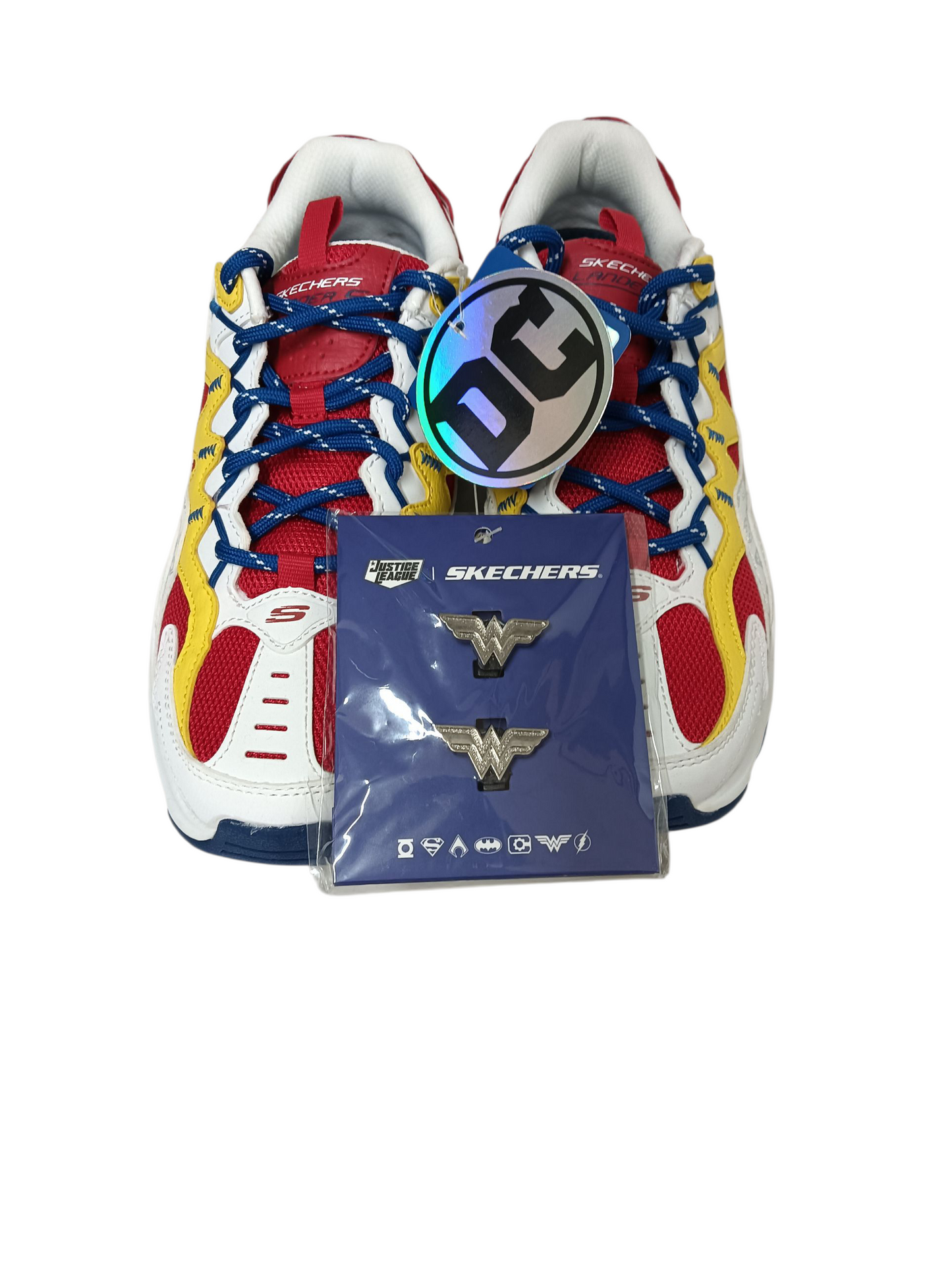 SKECHERS Sneaker Size 7US SN800020 Lady's White/Red