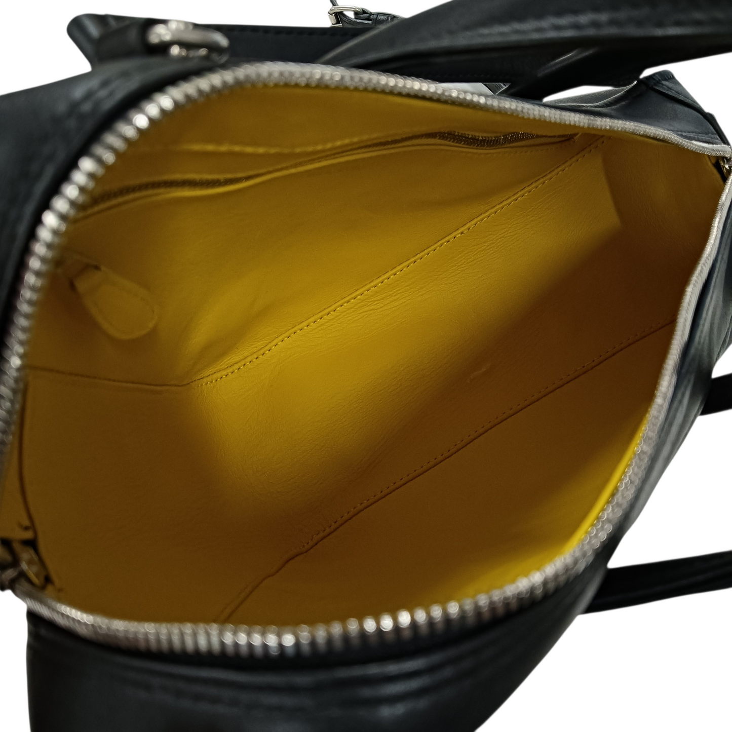 BALENCIAGA 2Way Bag Triangle Duffle Bag 1060 Y 535269 Black/Yellow 476975