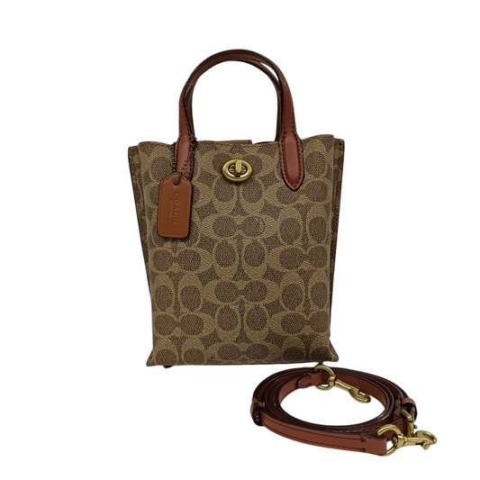 COACH 2WAY Bag CS2358 Rank B Brown Scratch