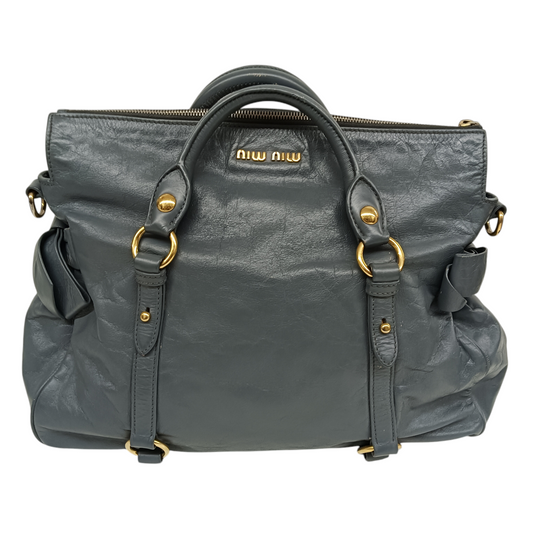 MIU MIU 2Way Bag 197 Gray Rank(C)