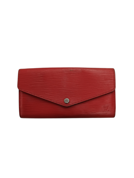 LOUIS VUITTON Long Wallet Epi M60584 Red CA3104