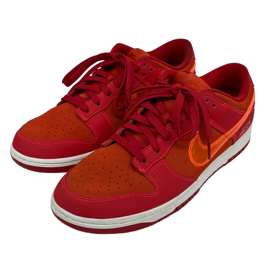 NIKE Sneaker Mens Sneaker Dunk Low FD0724-657 Red ATL Size 44.5