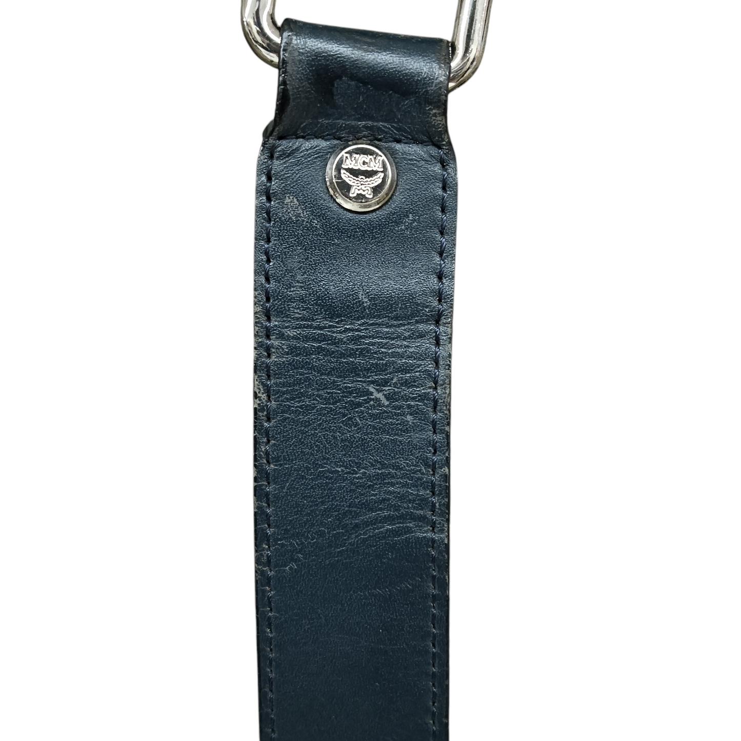 MCM 2WAY Bag 1001060110410 Rank B Beige/Navy