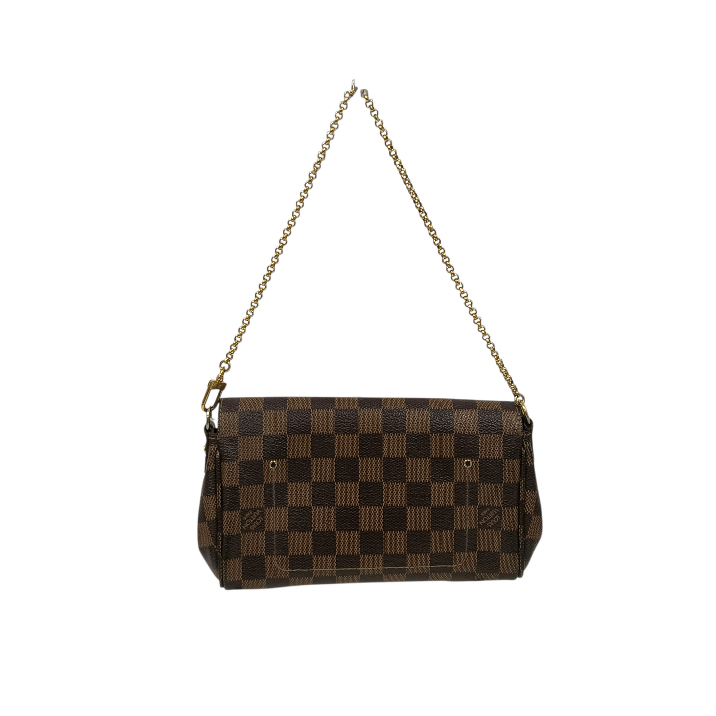 LOUIS VUITTON Shoulder Bag Damier N41129 Brown Scratch