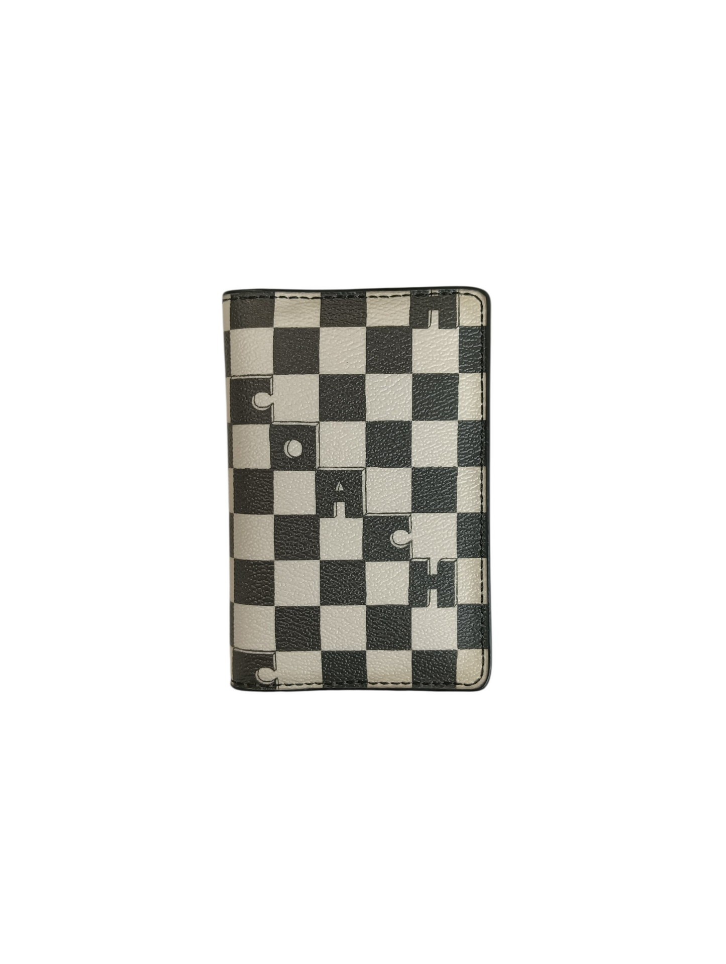 COACH Card Case C7941G White/Black