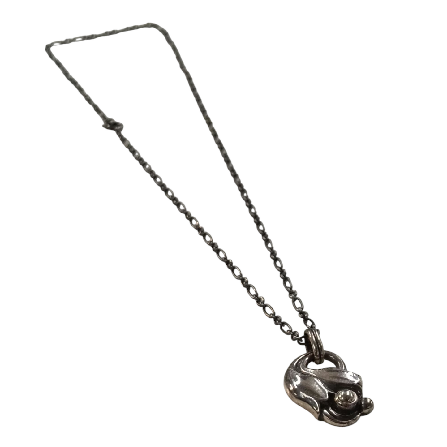 Georg Jensen Necklace  Silver Pendant/1999