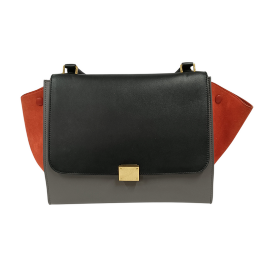 Celine 2Way Bag Trapeze Medium F-CE-0163 Rank (B)