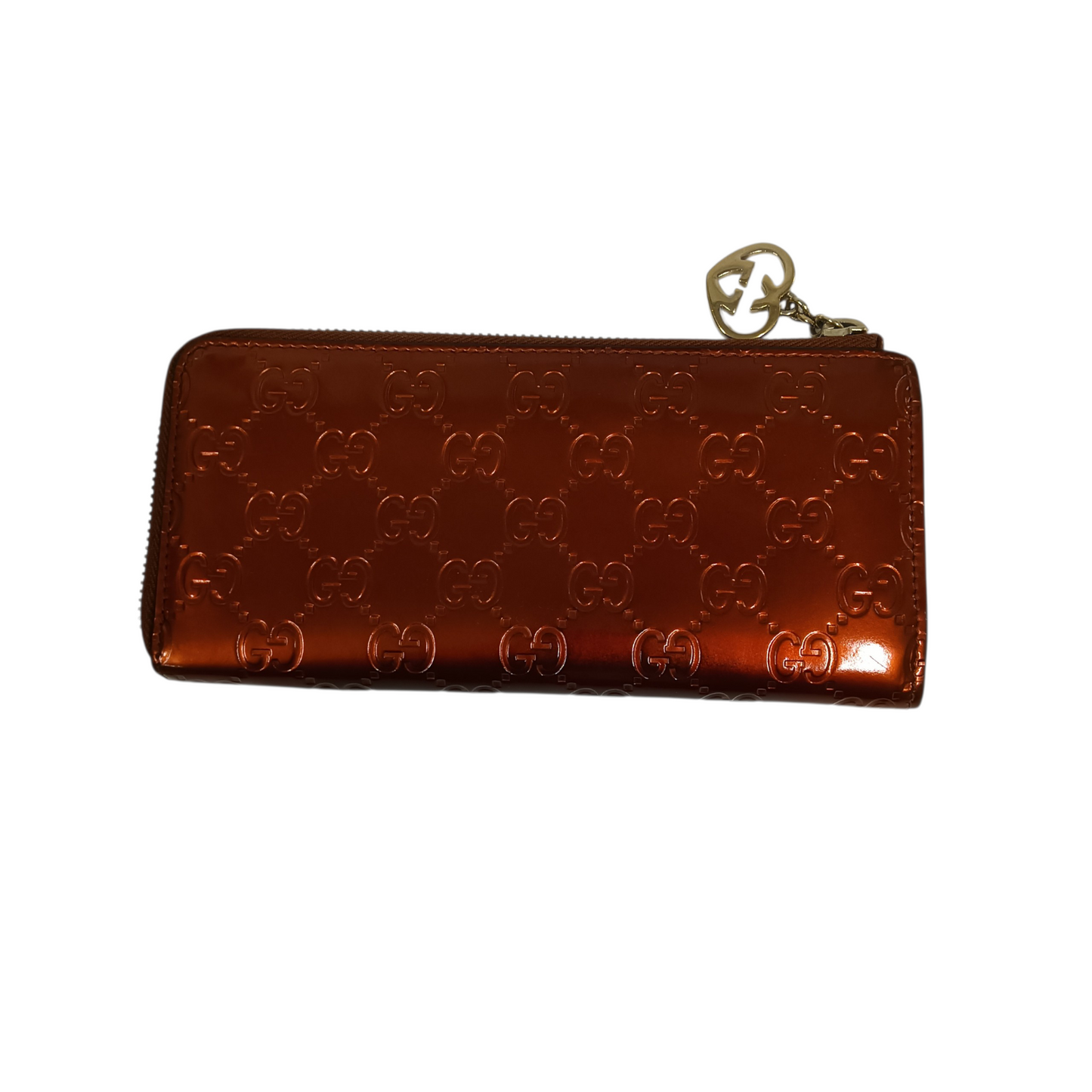 GUCCI Long Wallet 295671 Orange And Brown